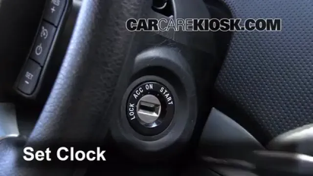 2009 Pontiac G3 1.6L 4 Cyl. Horloge Régler l'horloge